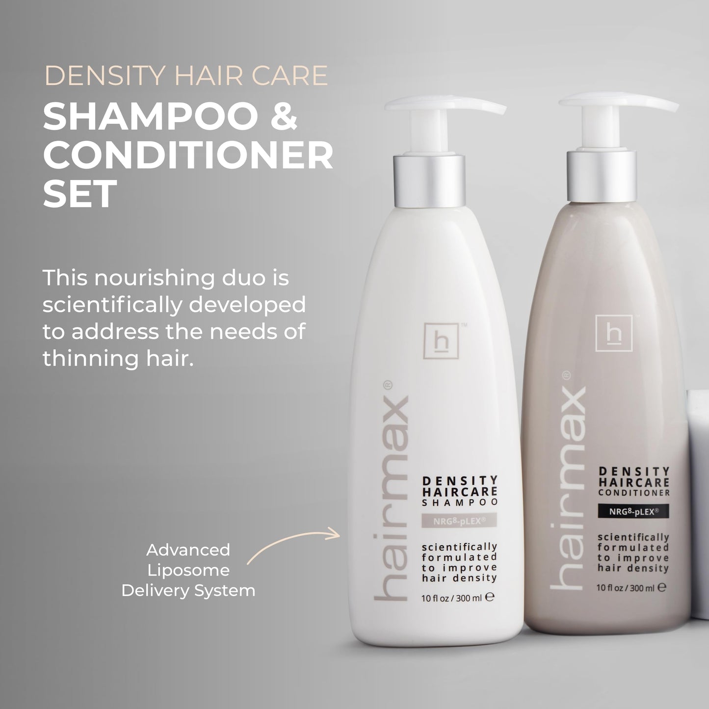 Hairmax Shampoo & Conditioner | Anti Thinning formula | Advanced Hair & Scalp Therapy for Thinning Hair | Cleanses, Hydrates & Strengthens | Sulfate Beauty & Personal Care Hairmax