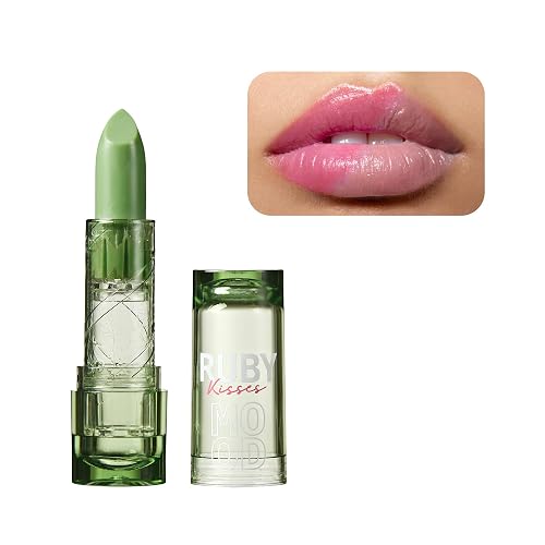 Ruby Kisses Staining Mood Lipstick, pH Color Changing Lip Balm Tint, Lightweight Hydrating Formula with Coconut Oil, Temperature-Reactive Long Lasting Beauty & Personal Care Ruby Kisses