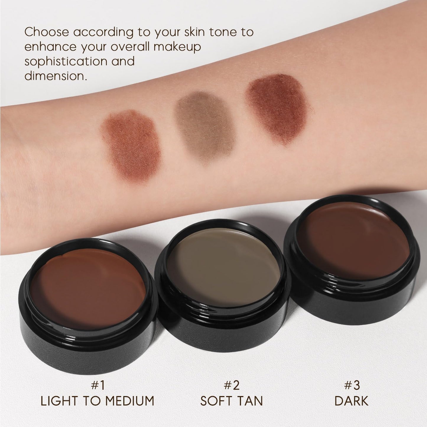 Contour Reshaping Contouring Cream,Warm Toned Cream Bronzer Easy to Sculpt the Face and Create a Nature Stereoscopic Makeup with Mini Cushion | Beauty & Personal Care MeiPlumLai