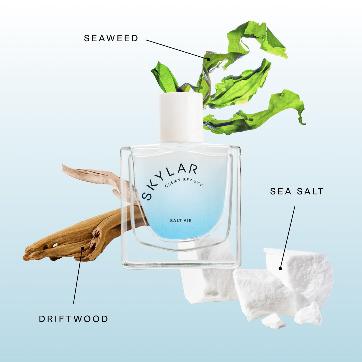 Skylar Salt Air Eau de Parfum 1.7oz – Clean, Hypoallergenic Vegan Perfume for Women & Men, Fresh Scent with Driftwood, Sea Salt & Seaweed Beauty & Personal Care Skylar