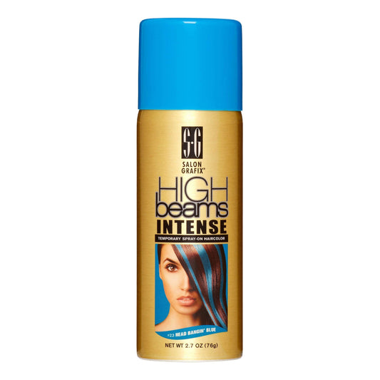High Beams Intense Temporary Spray On Hair Color, Head Bangin Blue, 2.7 Oz. Beauty & Personal Care High Beams