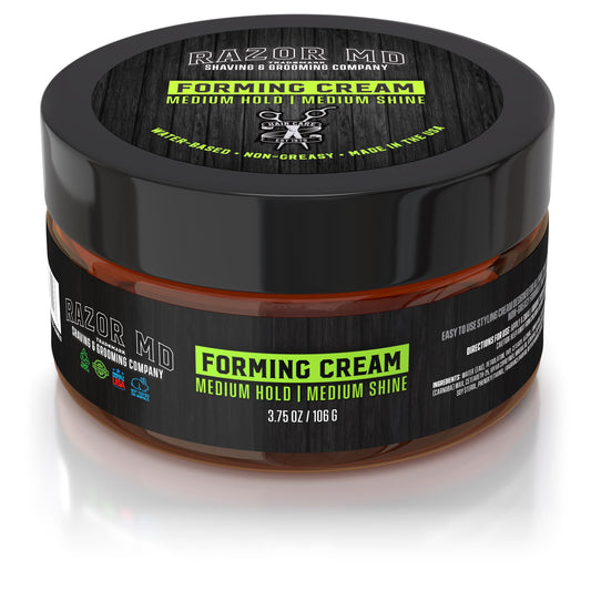 Razor MD Water-Based Forming Cream for Men, Medium Hold and Shine, Mens Hair Styling Product, 3.75 oz Beauty & Personal Care Razor MD