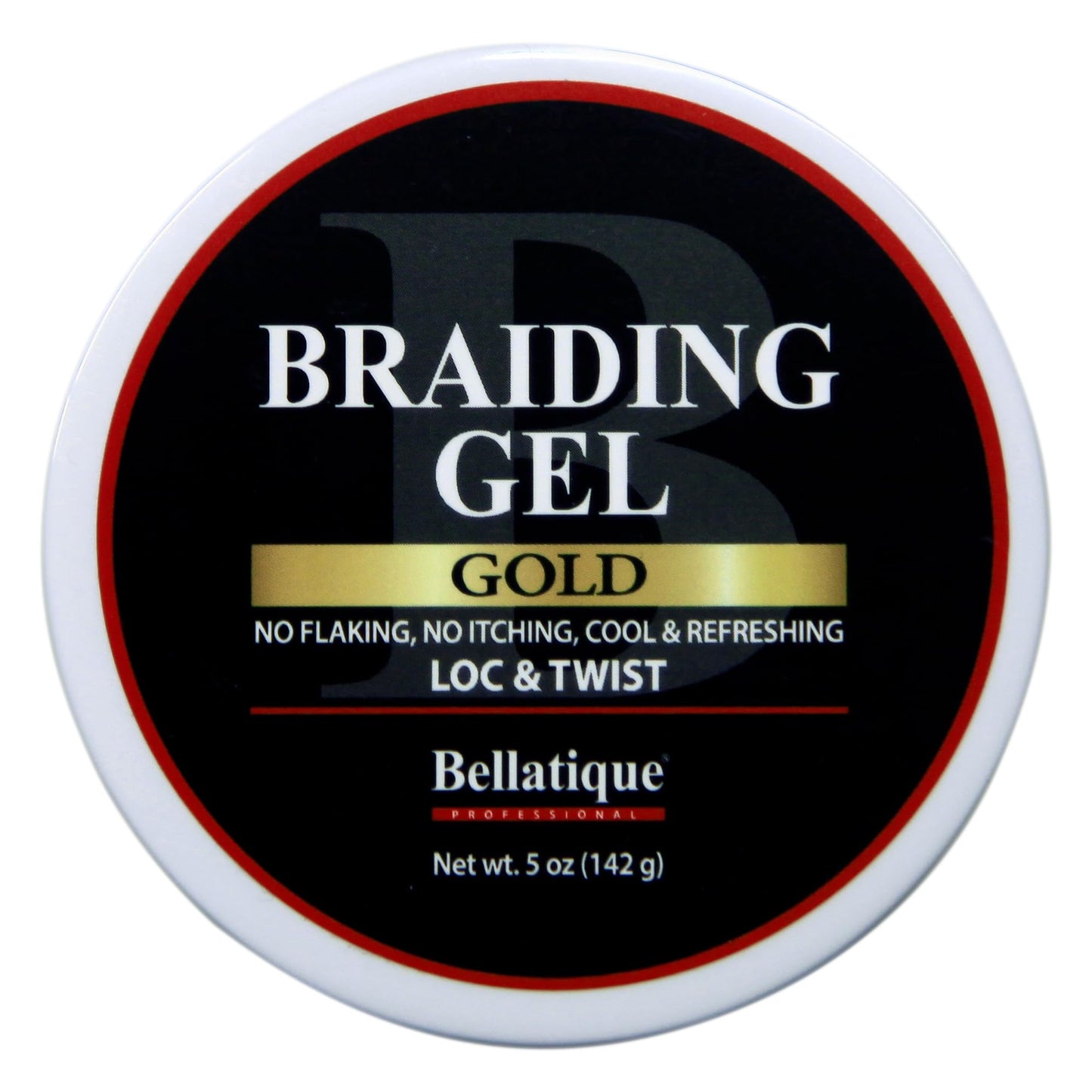 BELLATIQUE GOLD Braiding Gel Maximum Hold for LOC & Twist - No Flaking, No Whitening, Fast Drying, High Shine, Cool & Refreshing, Long Lasting Hold (5 Beauty & Personal Care BELLATIQUE