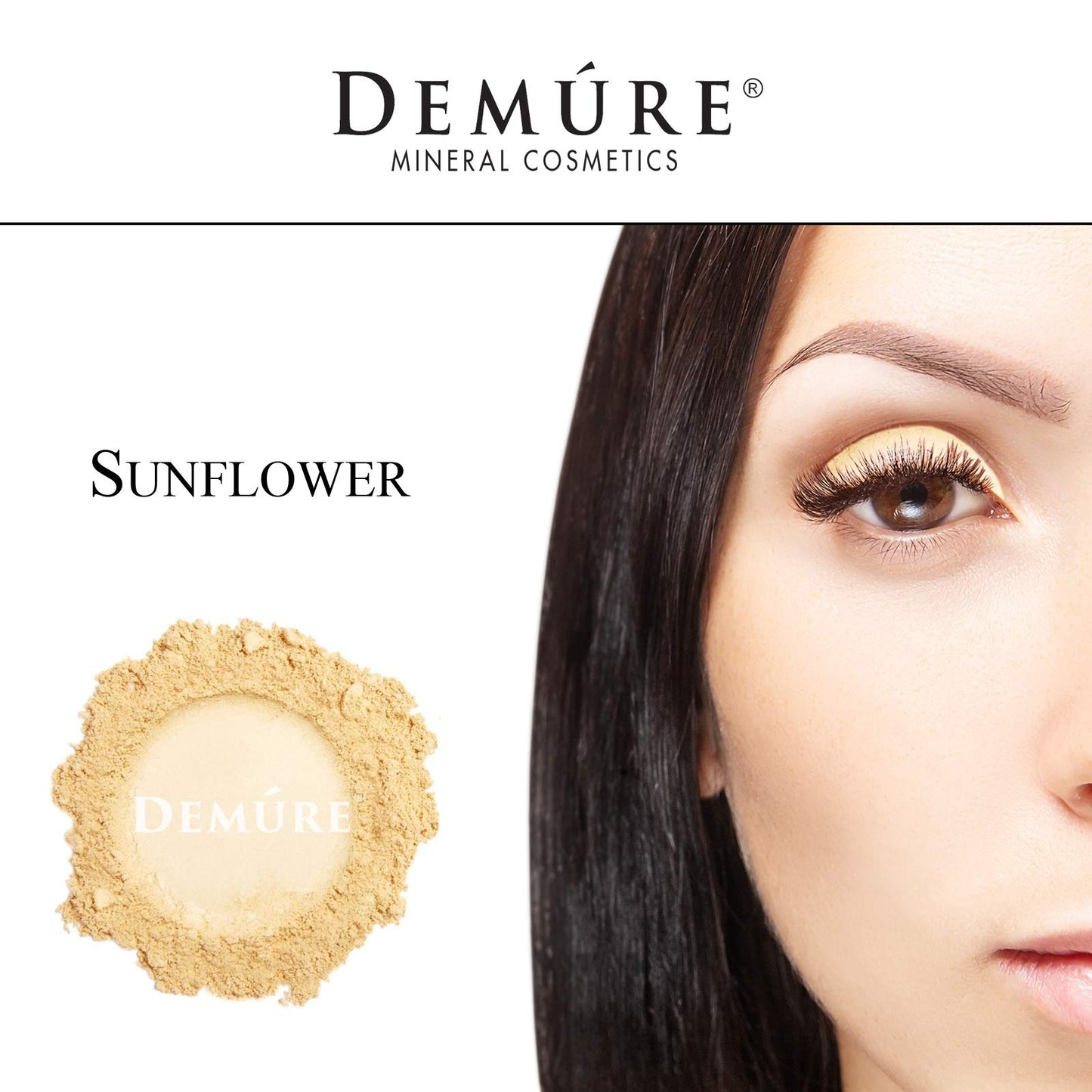 Demure Mineral Make Up (Sunflower) Eye Shadow, Matte Eyeshadow, Loose Powder, Eye Makeup, Professional Makeup Beauty & Personal Care DEMÚRE
