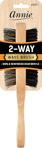 Annie 2-Way Wave Brush 100% Reinforced Boar Bristle #2071 Beauty & Personal Care Annie