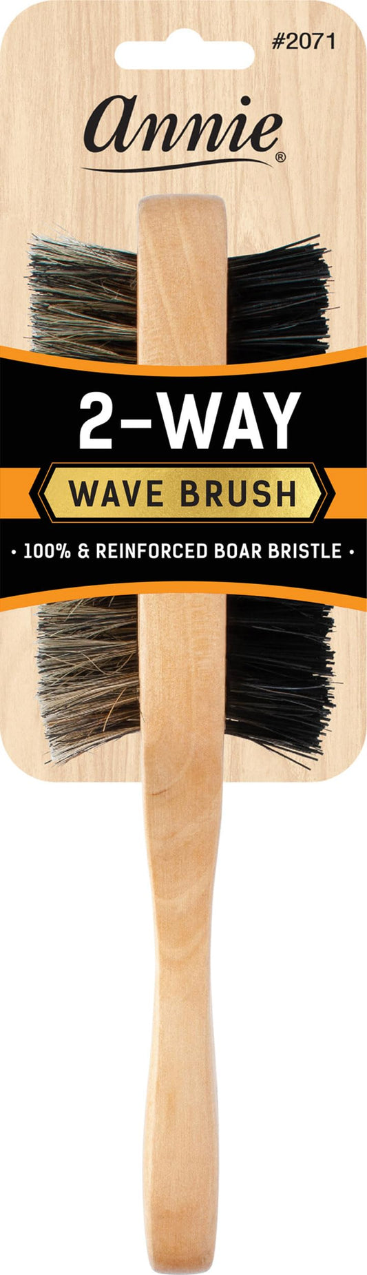 Annie 2-Way Wave Brush 100% Reinforced Boar Bristle #2071 Beauty & Personal Care Annie
