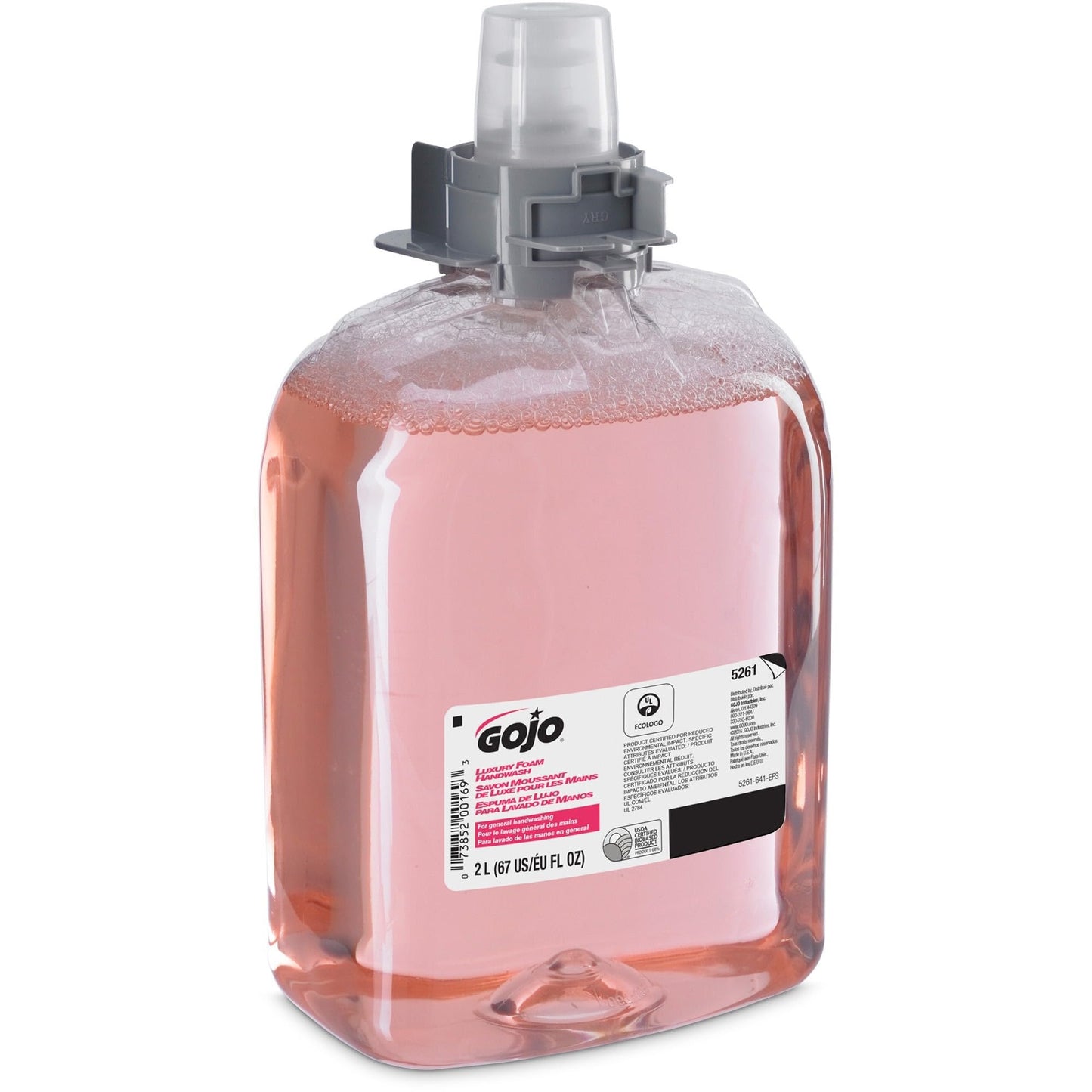 GOJO Luxury Foam Handwash, Cranberry Fragrance, EcoLogo Certified, 2000 mL Hand Soap Refill FMX-20 Push-Style Soap Dispenser (Pack of 2) - 5261-02 Beauty & Personal Care GOJO