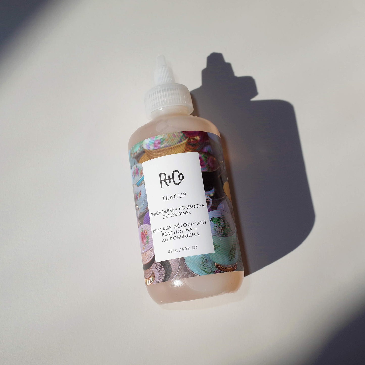 R+Co Teacup Peacholine + Kombucha Detox Rinse 177 ml / 6 oz Beauty & Personal Care R+Co