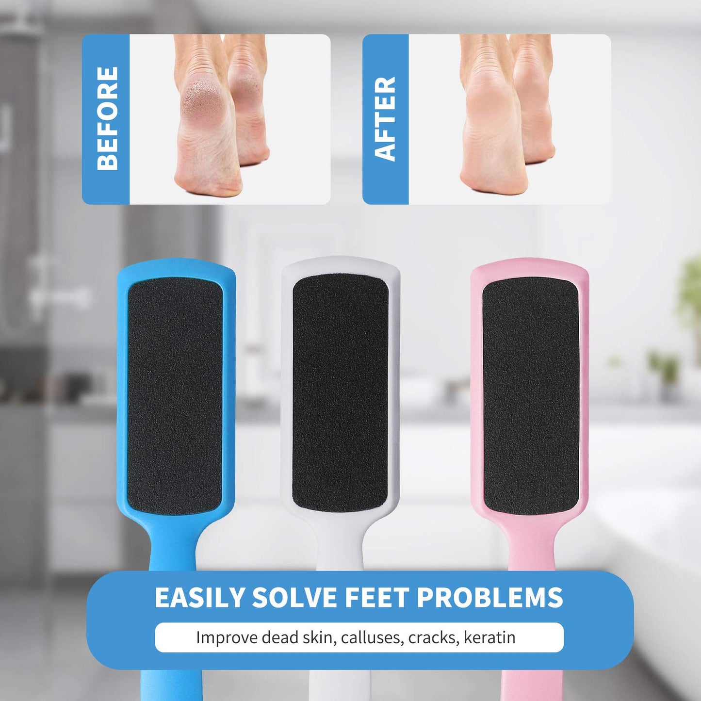 Fu Store Pedicure Foot Files Callus Remover with Double Sided Feet Rasp Beauty and Personal Care Fu Store