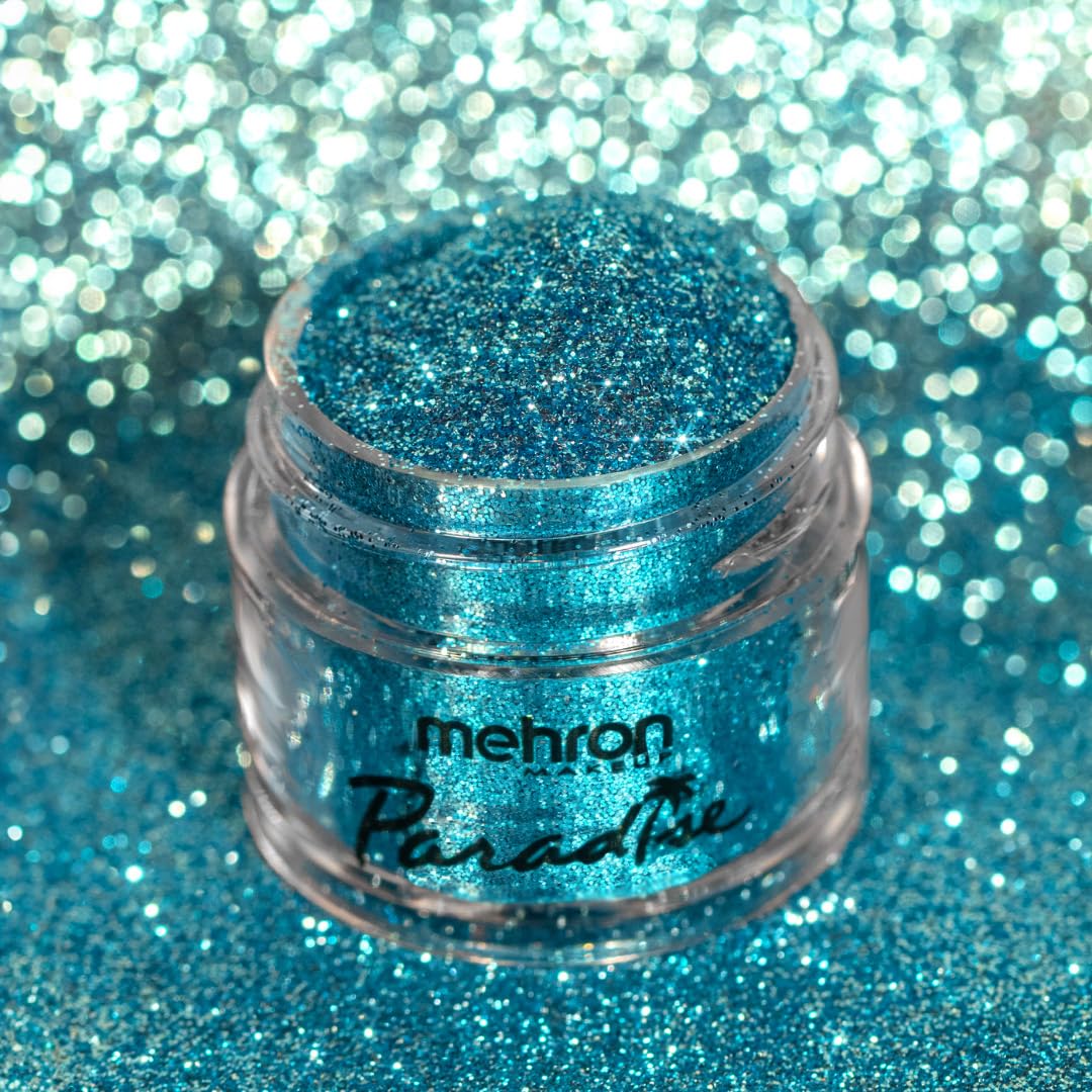 Mehron Makeup Paradise Glitter FX | Professional Cosmetic for Makeup & Art | Vibrant & Shimmering Loose Glitter .25 oz (7 g) (Pastel Sky Blue) Beauty & Personal Care Mehron