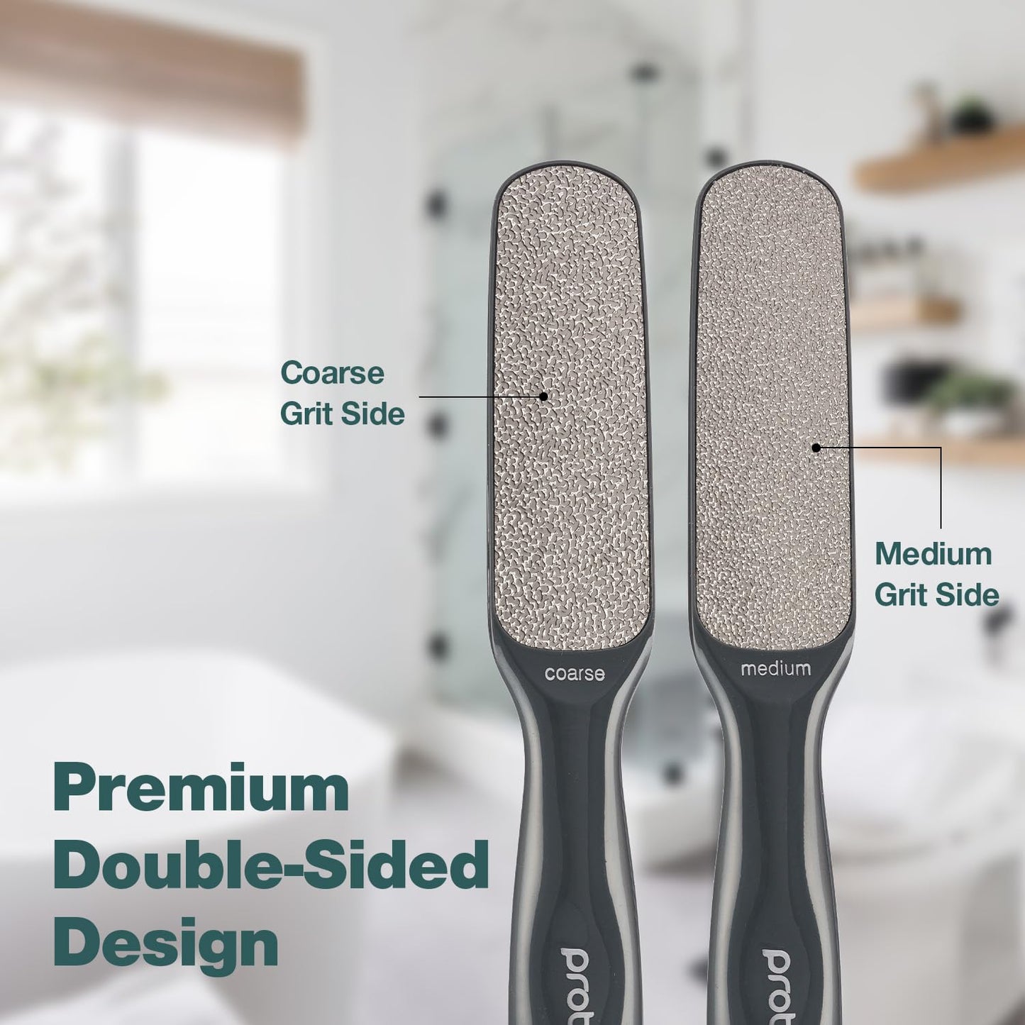 Probelle Double Sided Multidirectional Nickel Foot File Callus Remover - Immediately Reduces calluses and Corns to Powder for Instant Results, Safe Beauty & Personal Care Probelle