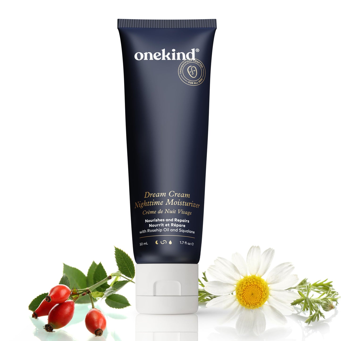 Onekind Night Moisturizer for Face, Hydrating Dream Cream for Wrinkles, Night Cream for Women Anti Aging with Squalane, Rosehip & Shea Butter for Dry Beauty & Personal Care Onekind
