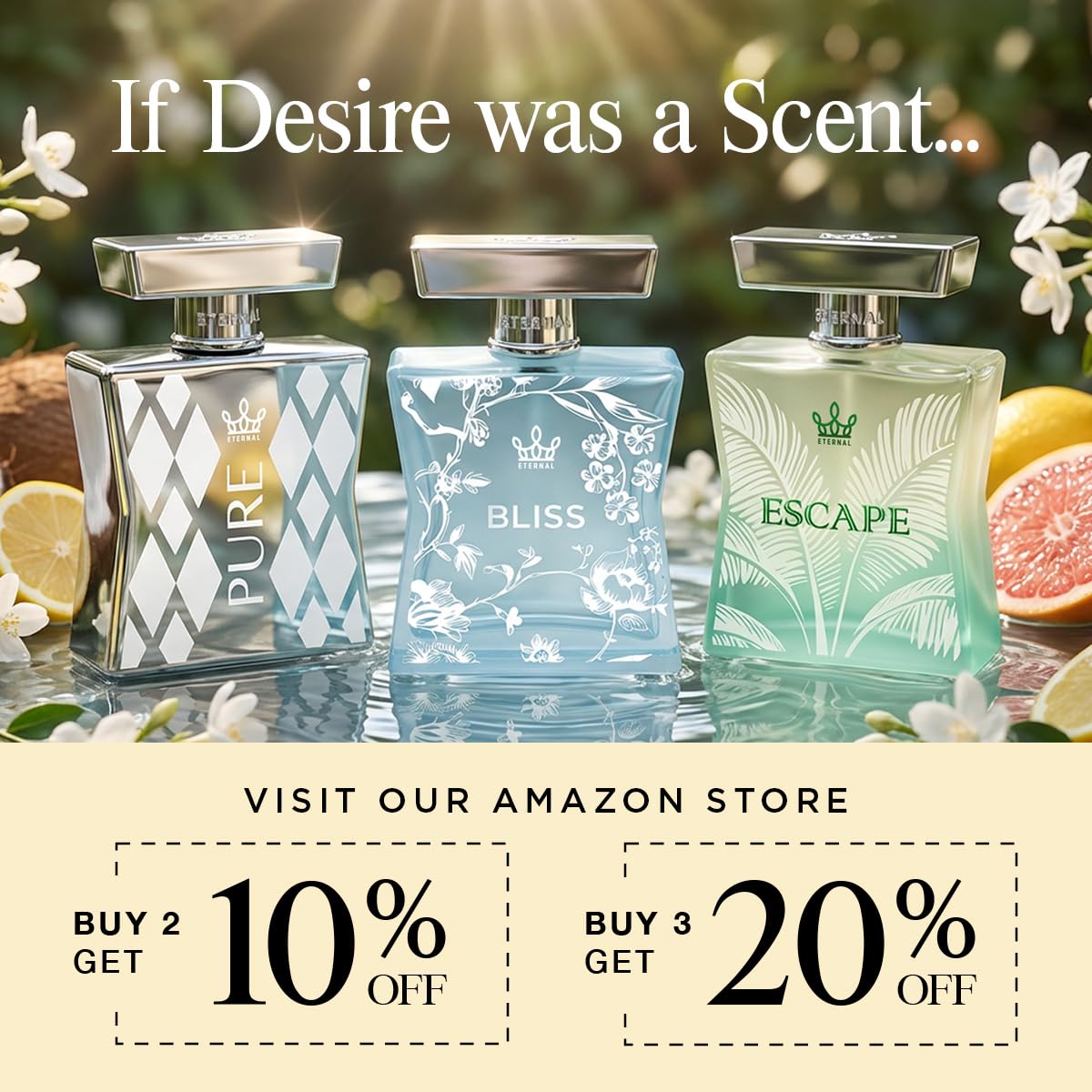 Eternal Fragrance - Eternal Sigma - Inspired by Designer Exotic Coconut Cologne - 3.4 oz (100ml) - EDP - Vegan - Clean Ingredients - Cologne Spray Beauty & Personal Care Eternal Fragrance