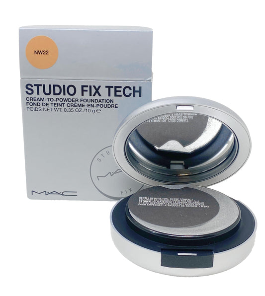 M.A.C Studio Fix Tech Cream-To-Powder Foundation -NW22 (Warm beige with rosy undertone for light to medium skin) .35 Oz / 10 g Beauty & Personal Care MAC