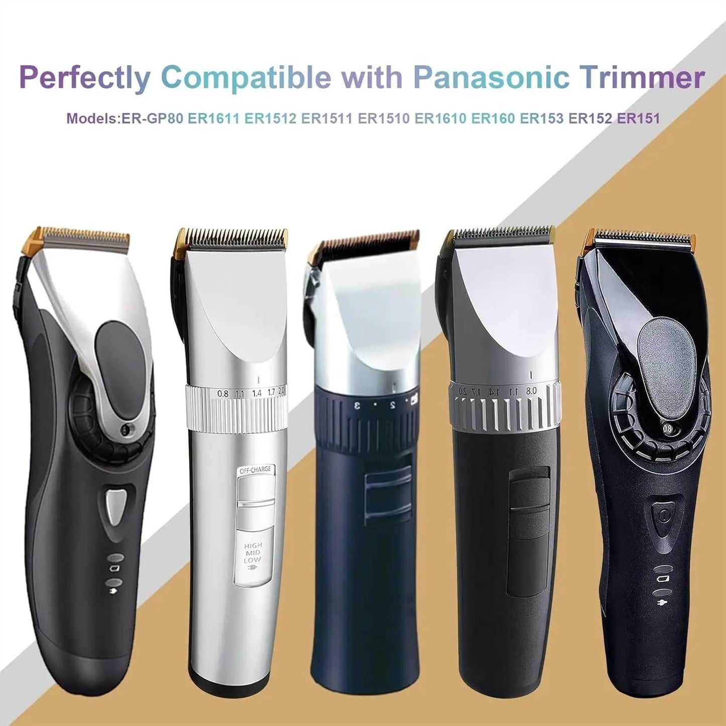 ASETRERT Replacement for Blade for panasonic WER9902 Trimmer Fit for ER-GP80,ER1611,ER1512,ER1511,ER1510 ER1610,ER160,ER153,ER152 Beauty and Personal Care ASETRERT
