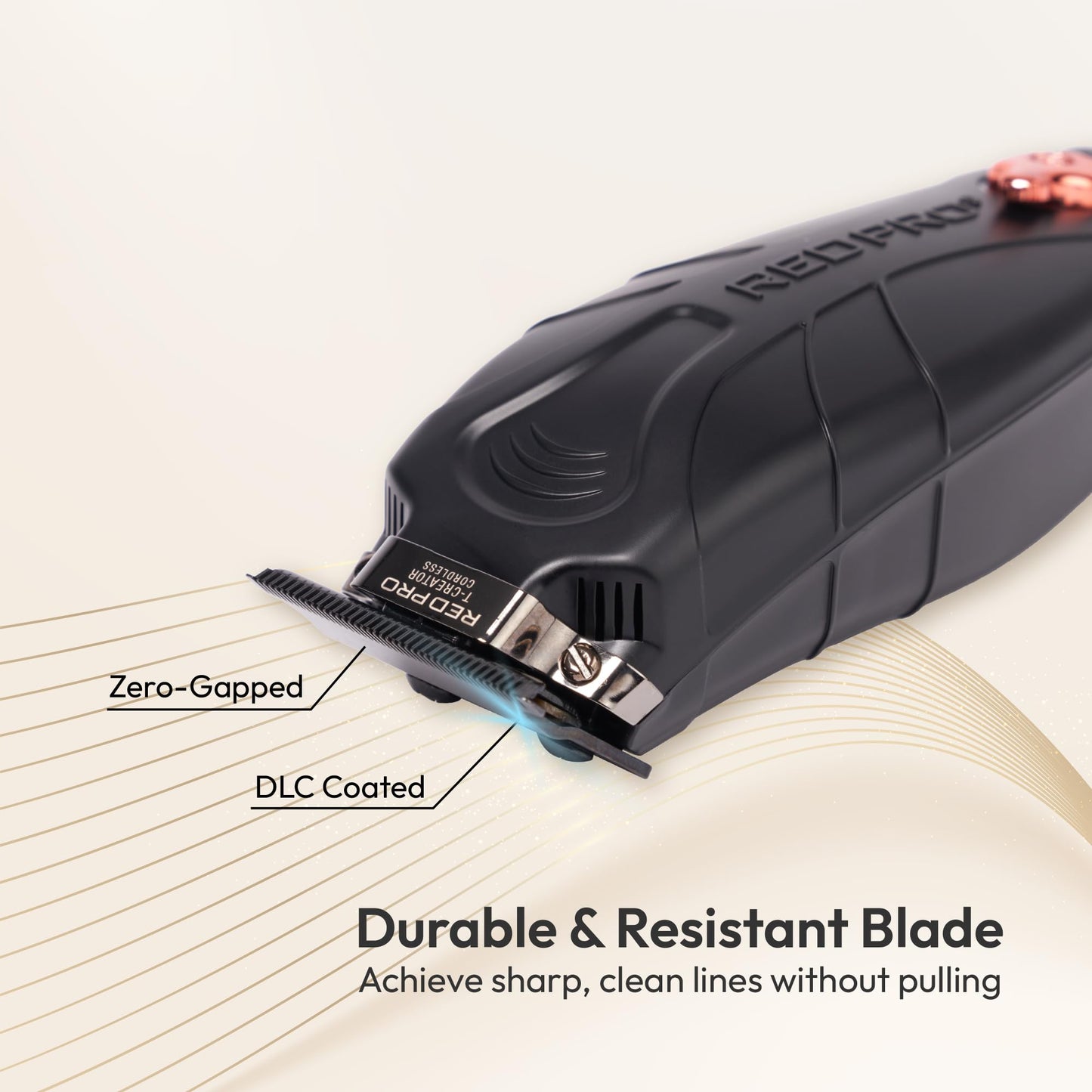 RED Pro Professional Cordless Hair Finishing Trimmer for Men, Electric Rechargeable Wireless Beard Detailer for Barbers and Stylists, Diamond Like Beauty and Personal Care RED Pro
