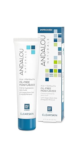 Andalou Naturals Acai + Kombucha Oil-Free Moisturizer, White Tea, 2.1 Fl Oz Beauty & Personal Care Andalou Naturals