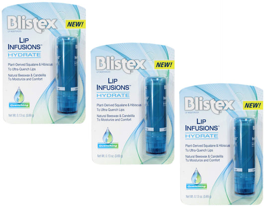 Blistex Lip Infusions Hydrate Lip Moisturizer 0.13 Ounce (3 Pack) Beauty & Personal Care Blistex