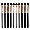Professional Eyeshadow Applicators Sponge tip Reusable UorPoto 10Pcs Women Blendable Round Foam Makeup Eyeshadow Brush Applicator Set Washable Beauty & Personal Care UorPoto