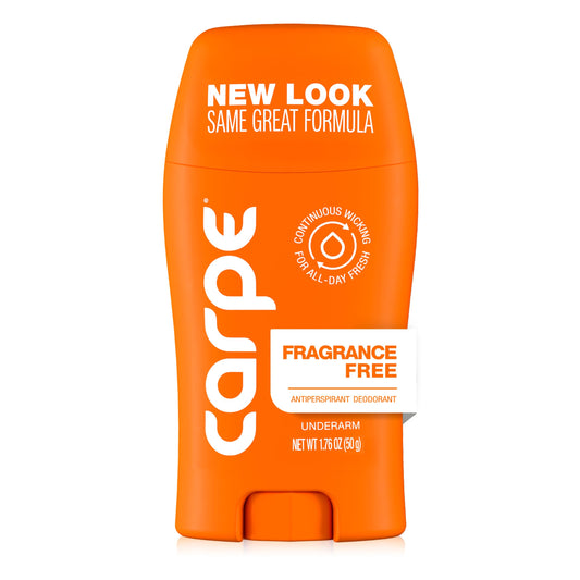 Carpe Underarm Antiperspirant Deodorant for Men and Women - 100 Hour Sweat & Odor Control - Antiperspirant Deodorant for Sensitive Skin - Fragrance Beauty and Personal Care Carpe