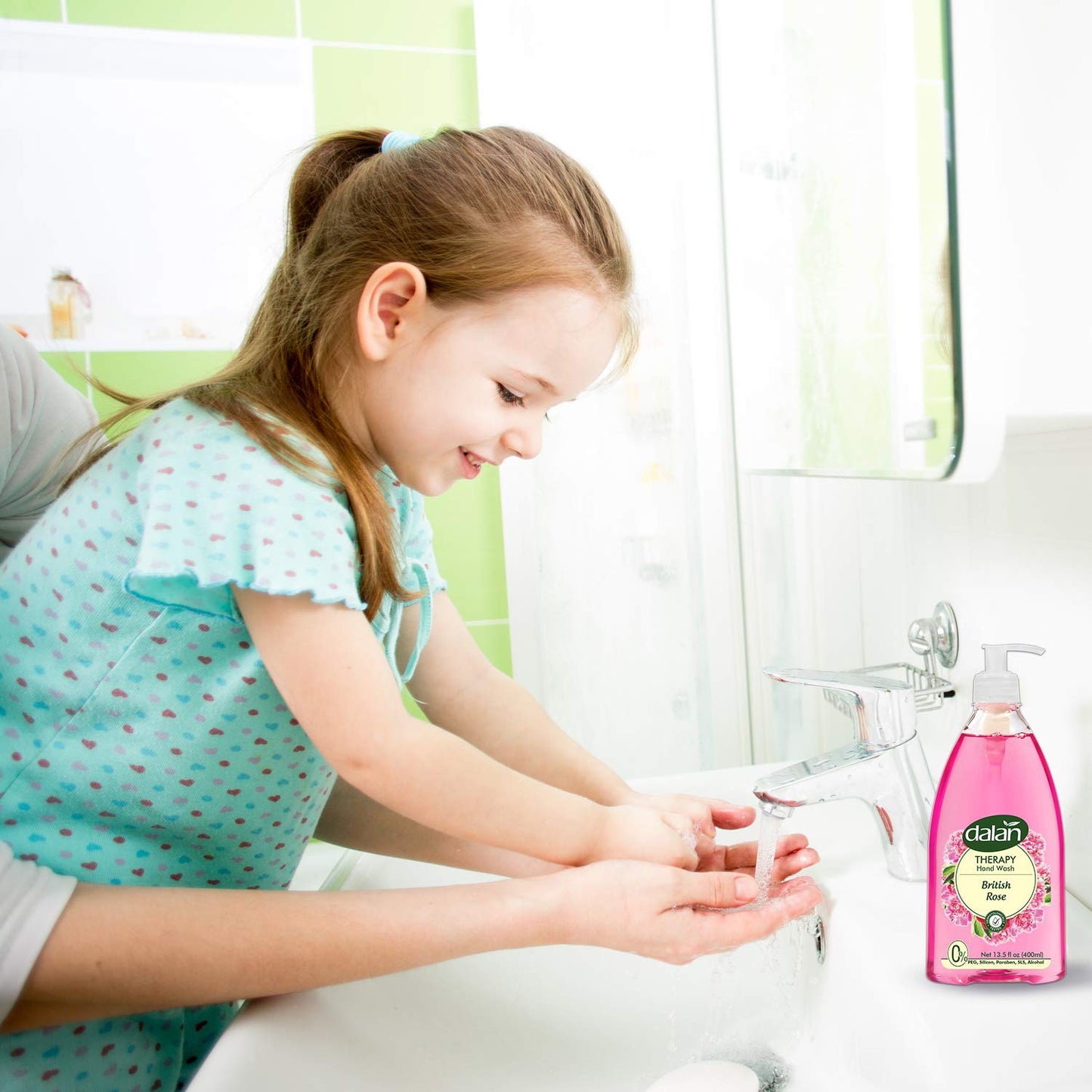 Dalan Therapy British Rose Ultra Moisturizing Liquid Hand Soap for Normal and Dry Hands Fresh Clean and Soft Feeling (13.5 Fl Oz / 400 mL (Pack of 1)) Beauty & Personal Care Dalan