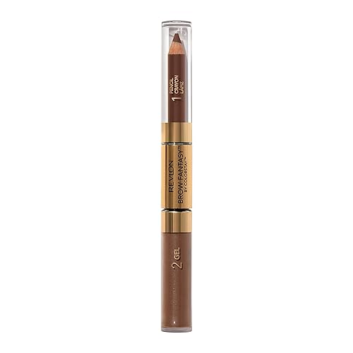Revlon Eyebrow Gel & Pencil, ColorStay Brow Fantasy 2-in-1 Eye Makeup, Longwearing with Precision Tip, 105 Brunette, 0.04 Oz Beauty & Personal Care REVLON