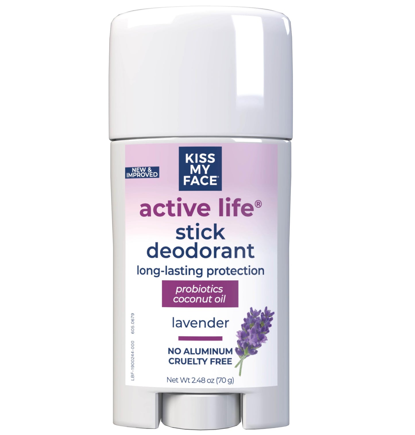 Kiss My Face Active Life Lavender Deodorant, Aluminum Free Deodorant For Women And Men, 2.48 Oz Stick Beauty and Personal Care Kiss My Face