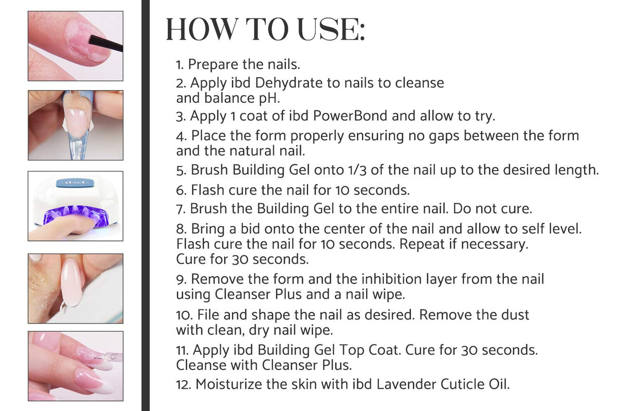 IBD Building Gel, Hard Gel Nail Extension, Soak-Off UV/LED Finish, Nail Strengthener Polish, Top Coat 0.5 fl oz Beauty & Personal Care IBD