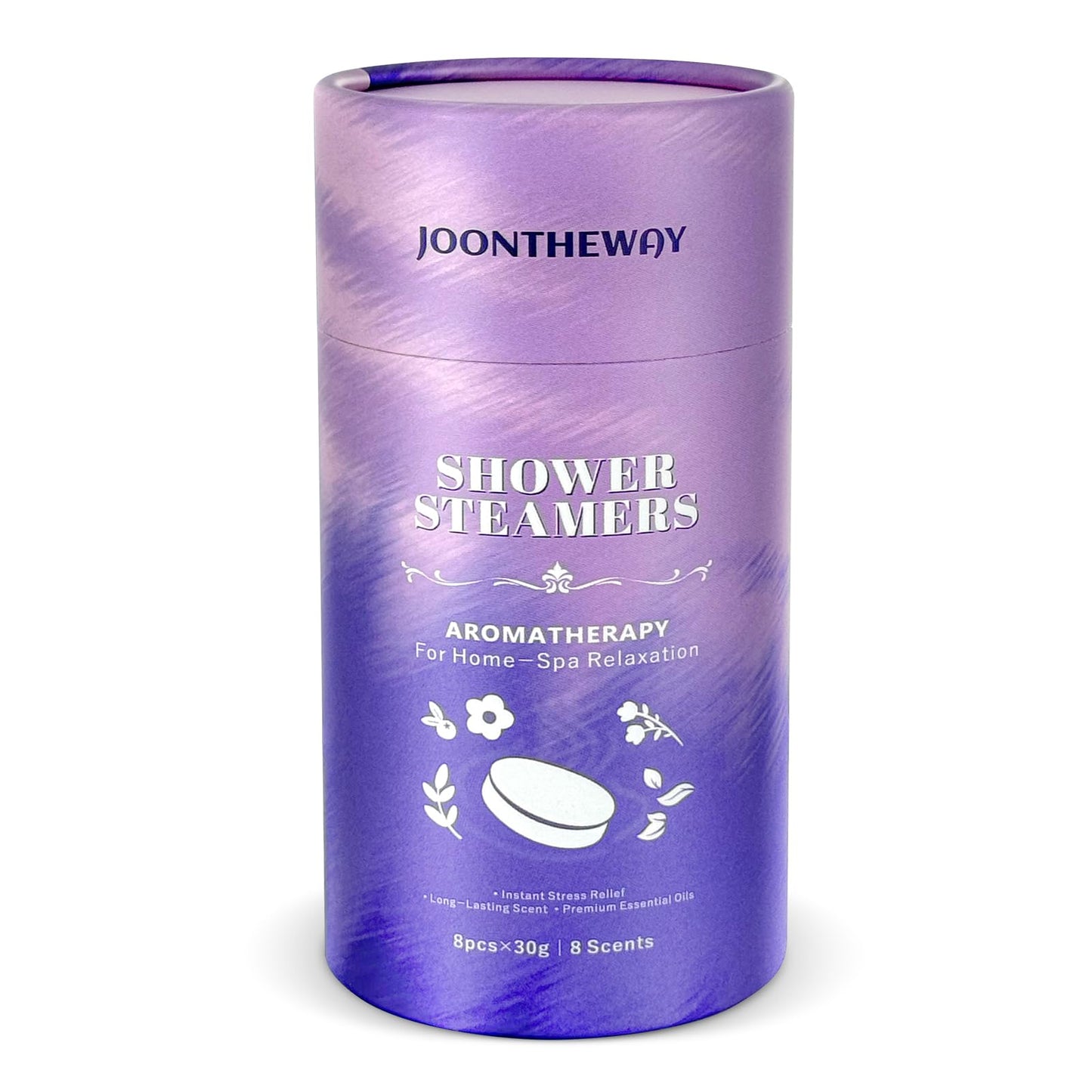 Shower Steamers Aromatherapy 8 Pack - 8% Natural & Organic Essential Oils,Women/Men Spa Steamer, Lingering Intense Aroma Gifts for Women & Men, Spa Beauty and Personal Care JOONTHEWAY