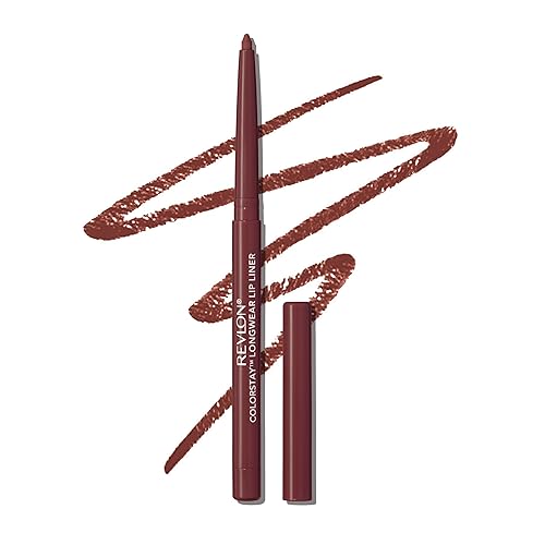 Revlon Colorstay Lip Liner Makeup with Built-in-Sharpener, Longwear Rich Colors, Stocking Stuffer for Women, 645 Chocolate, 0.01 oz Beauty & Personal Care REVLON