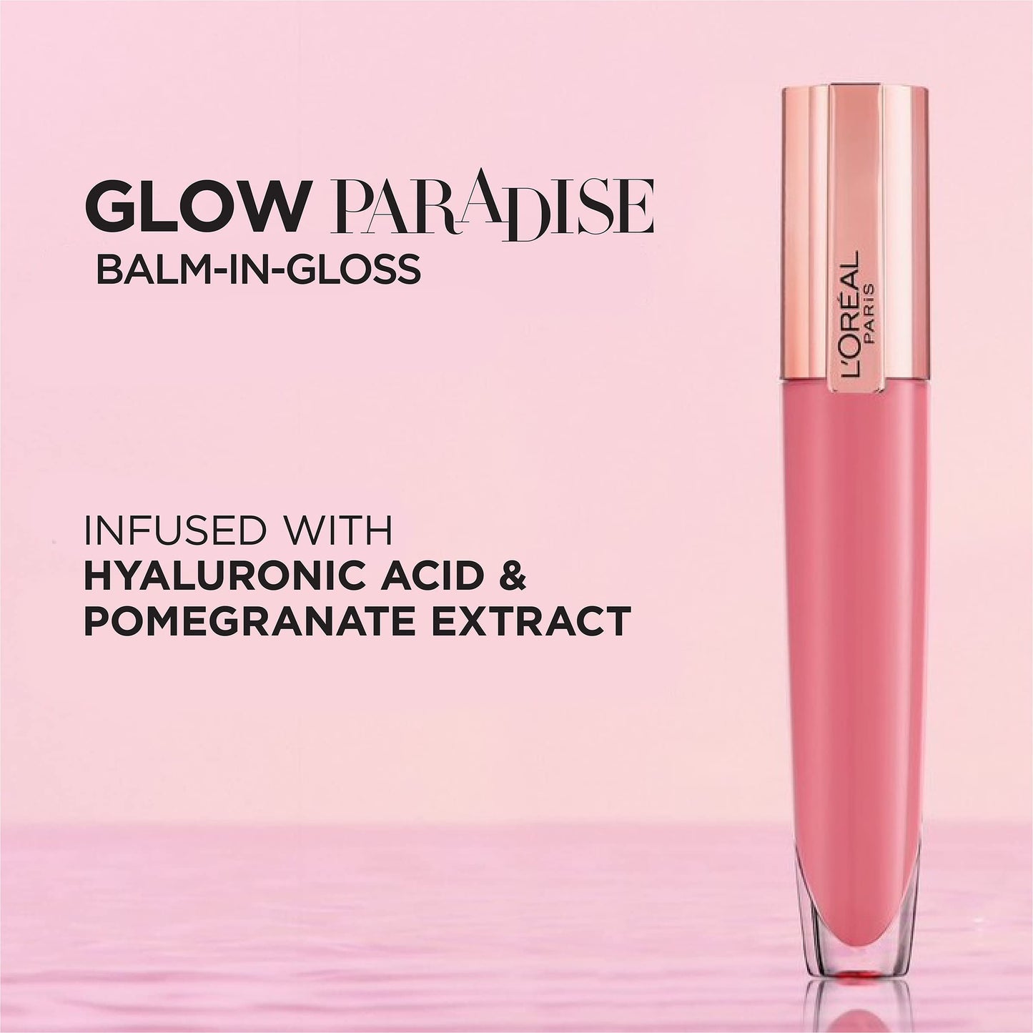 L'Oreal Paris Glow Paradise Hydrating Tinted Lip Balm-in-Gloss with Pomegranate Extract & Hyaluronic Acid, Ultra-Gentle, Non-Sticky Formula, Blissful Beauty & Personal Care L'Oreal Paris