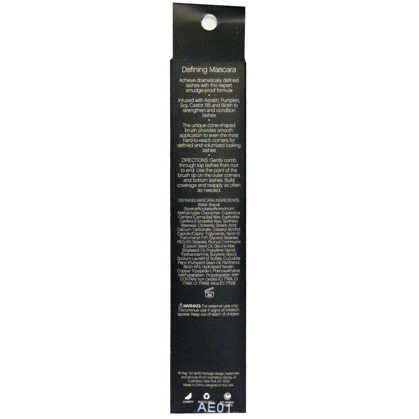 e.l.f. Defining Mascara, Blackest Black, 0.24 Ounce Beauty & Personal Care e.l.f.