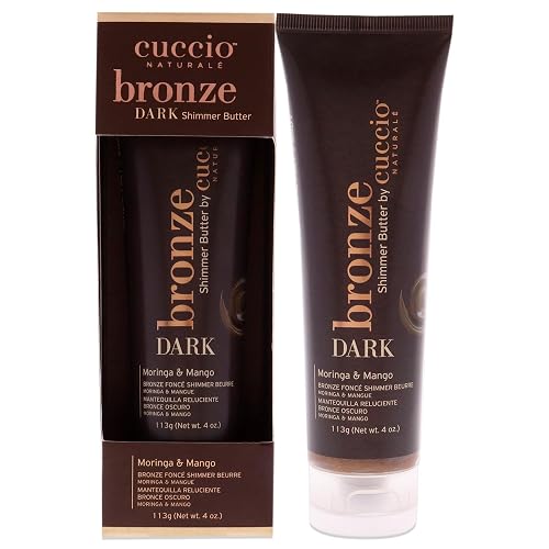 Cuccio Naturale Bronze Dark Shimmer Butter - Moringa and Mango Bronzer Women 4 oz Beauty & Personal Care Cuccio