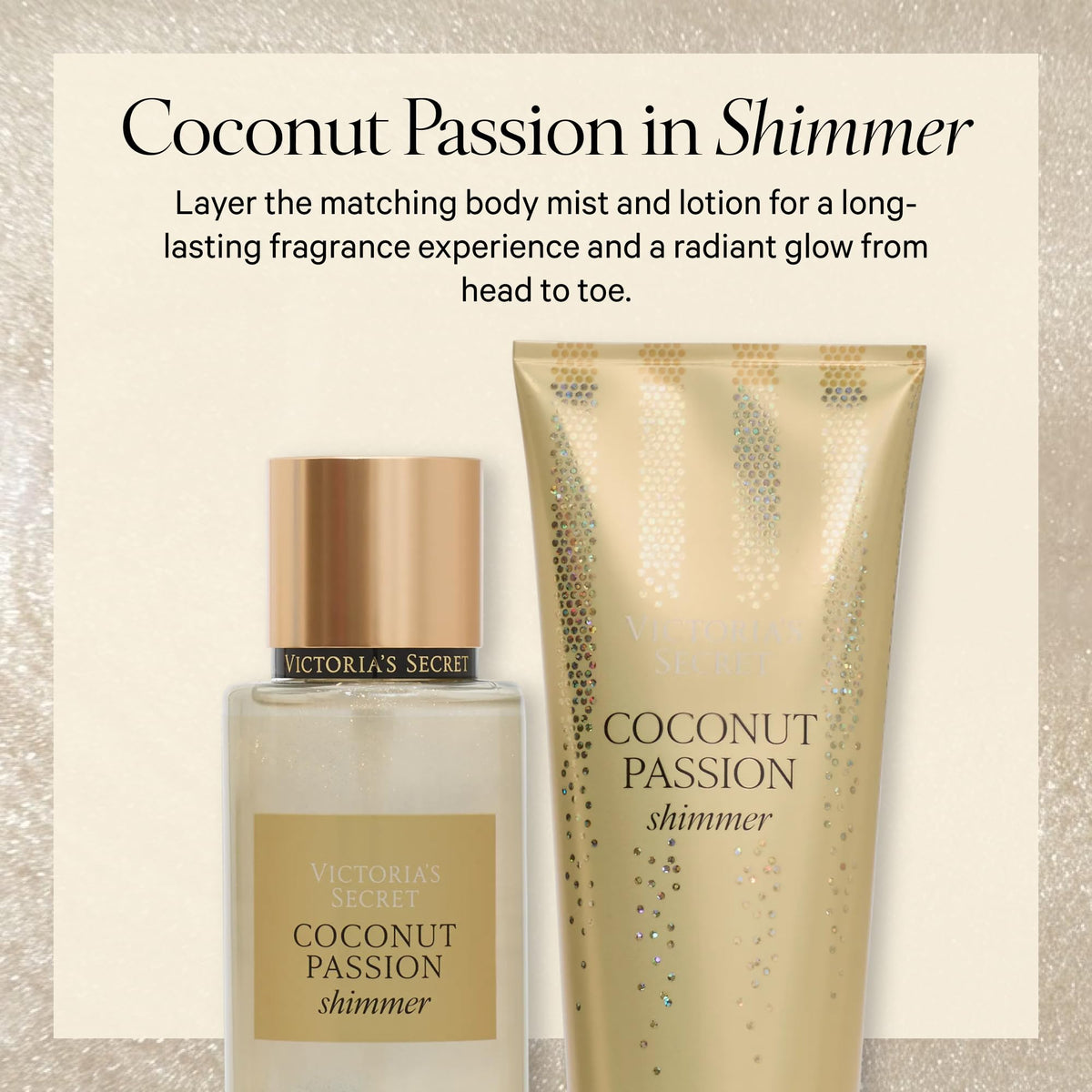Victoria's Secret Body Fragrance Mist, Coconut Passion Shimmer - 8.4 fl oz
