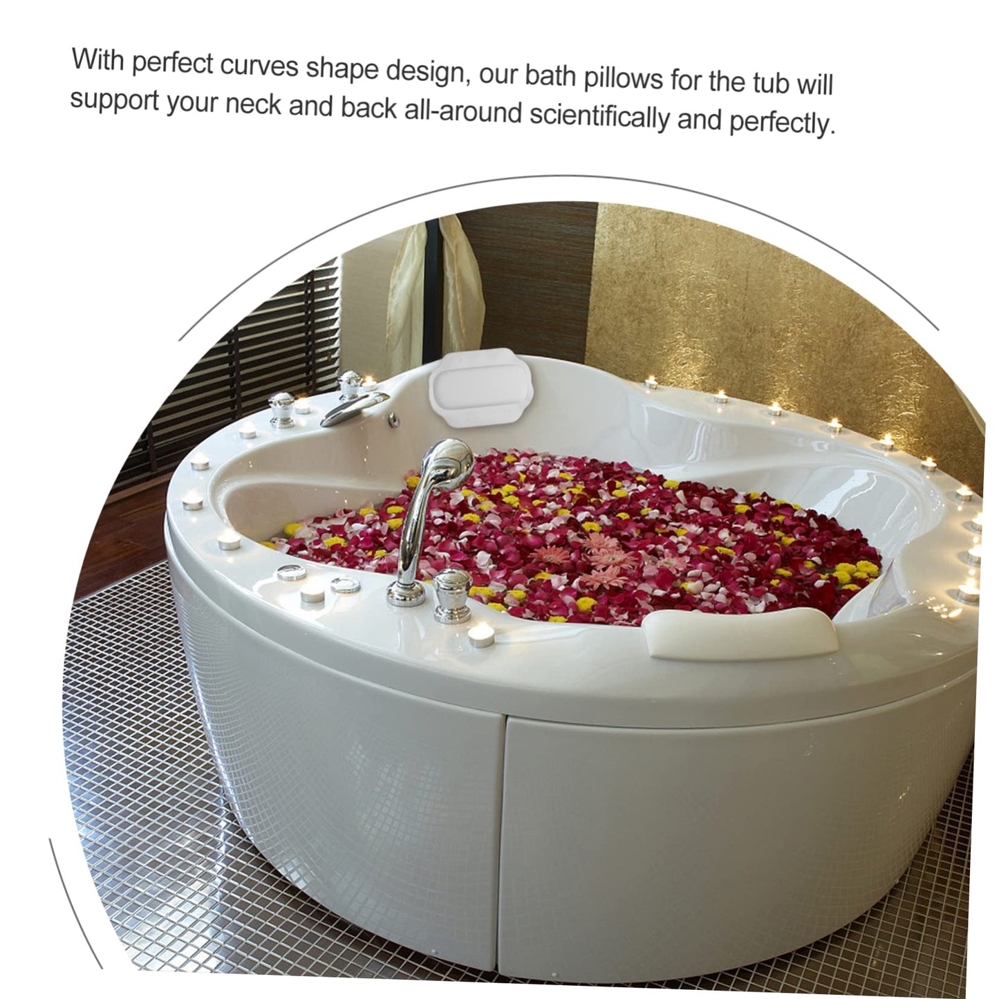 Veemoon Full Body Bath Pillow Bathtub Pillow Suction Cups Inflatable Spa Tub for Bathtub Bath for Neck Support Beauty and Personal Care Veemoon