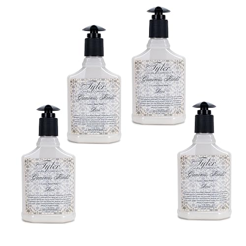 Tyler Glamorous Luxury 8 ounce Hand Soap Wash Pack of 4, Diva Beauty & Personal Care TYLER CANDLE COMPANY