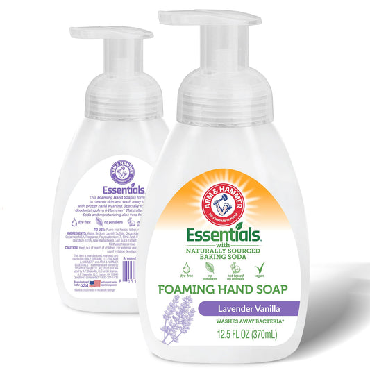 Arm & Hammer Foaming Hand Soap for Skin Cleaning - Cleanser with Lavender Vanilla Scent - Hand Soap Pump with Aloe Vera & Different Ingredients 12.5 Beauty & Personal Care Arm & Hammer