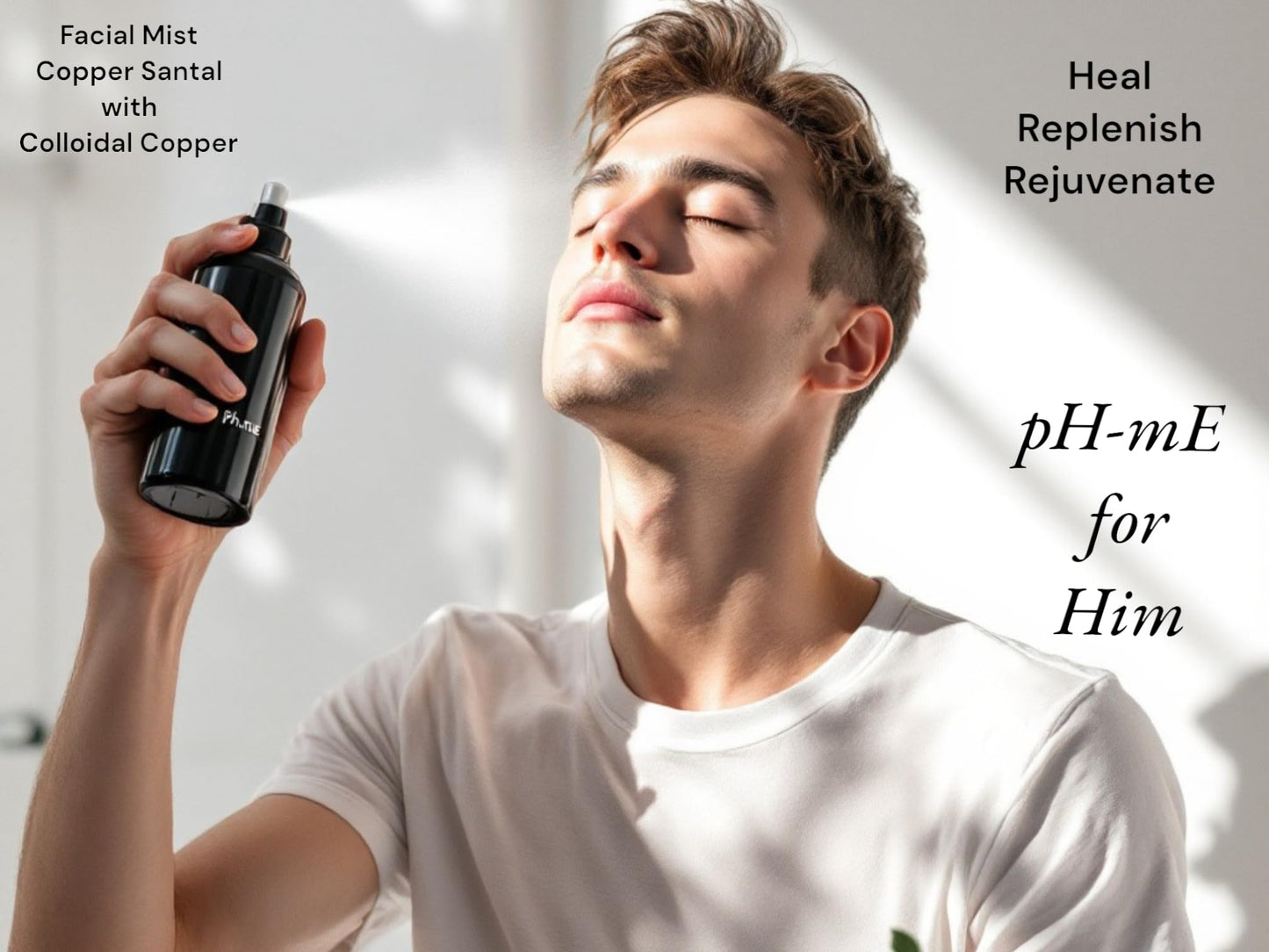 pH-mE Hydrating Cleaning Face Mist, Copper Rose, Pure, Natural, Organic Ingredients Helps your Skin Reduce Wrinkles, Fine Lines, Inflammation, Acne Beauty & Personal Care pH-mE