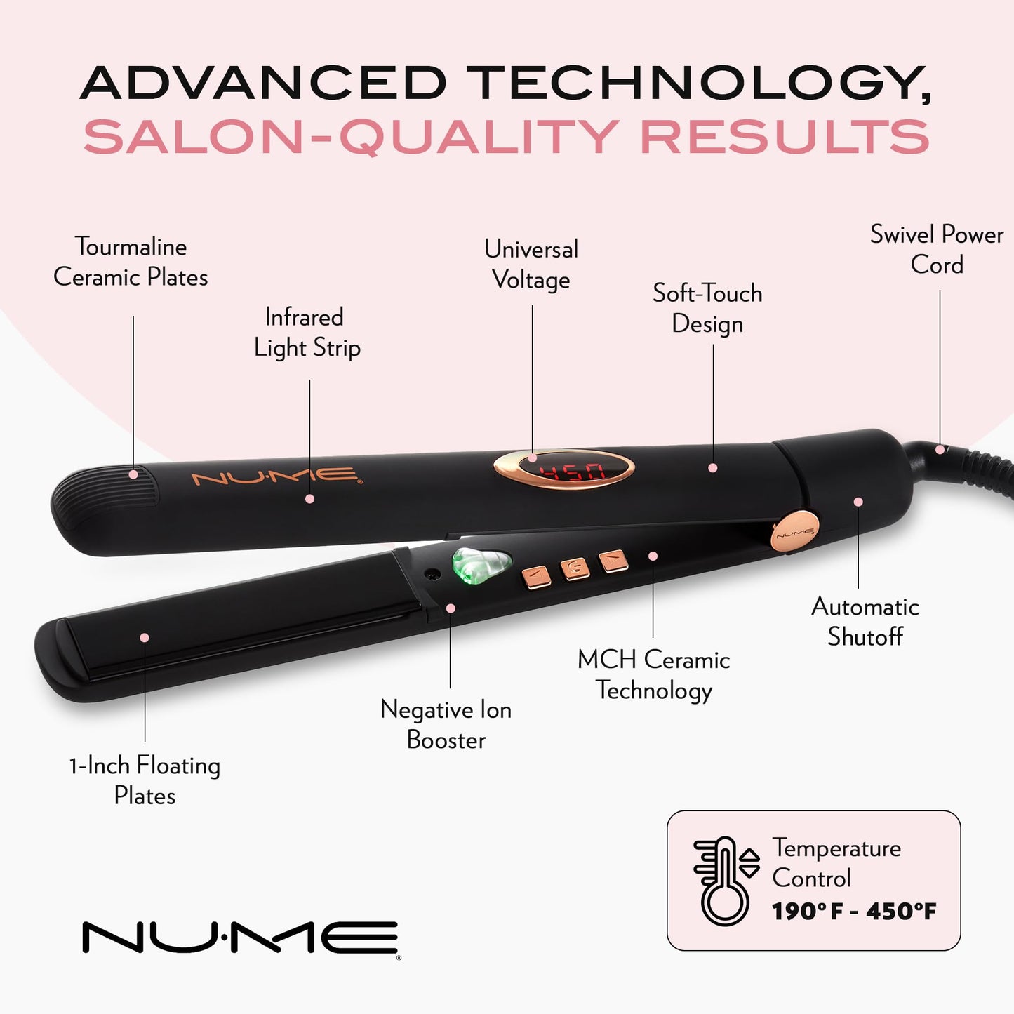 NuMe Megastar Flat Iron Beauty & Personal Care NuMe