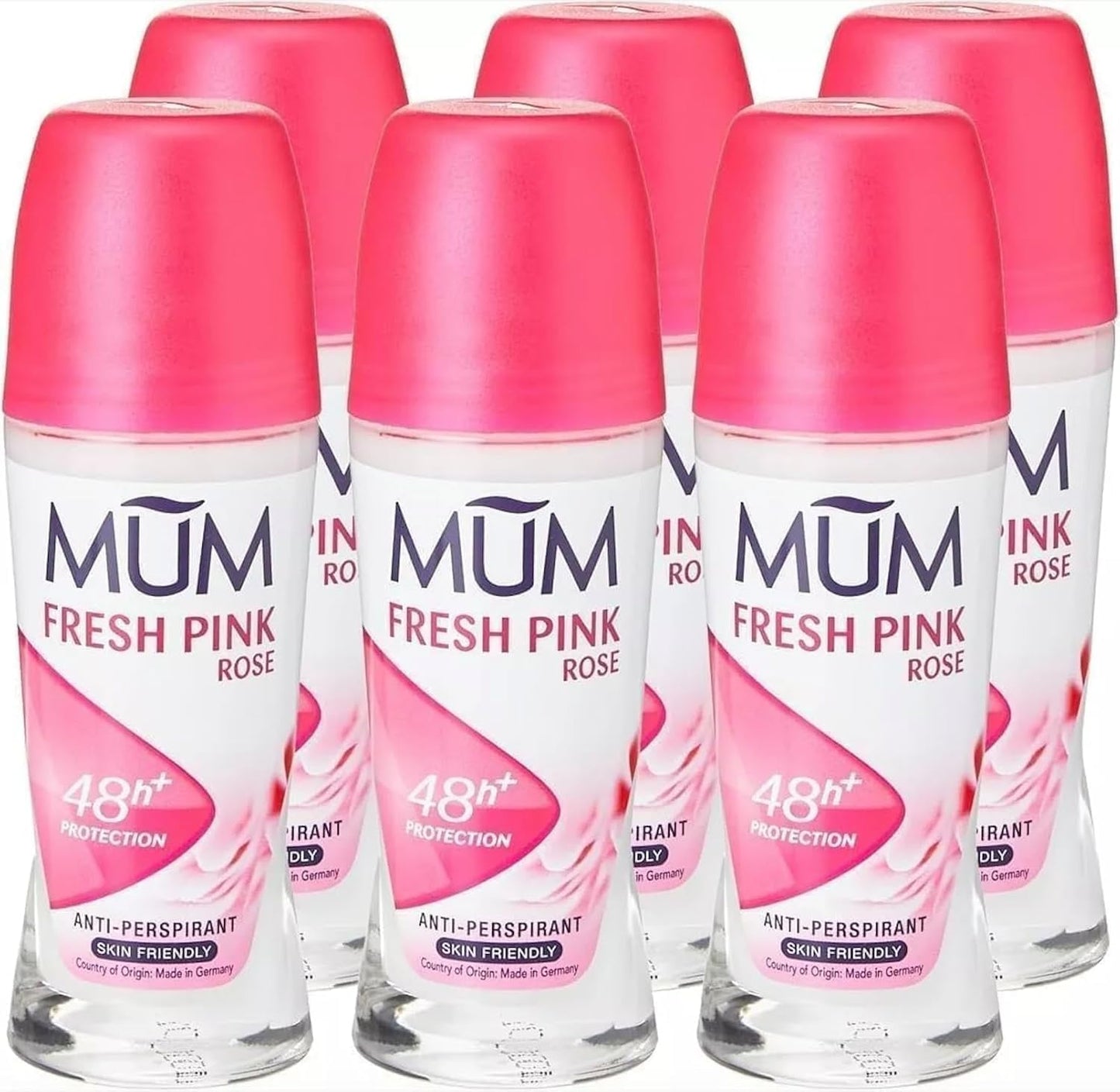 Mum Fresh Pink Rose Perfumed 48 Hours Plus Protection Anti-Perspirant, 50 ml, Pack of 6 192103/c Beauty and Personal Care MUM