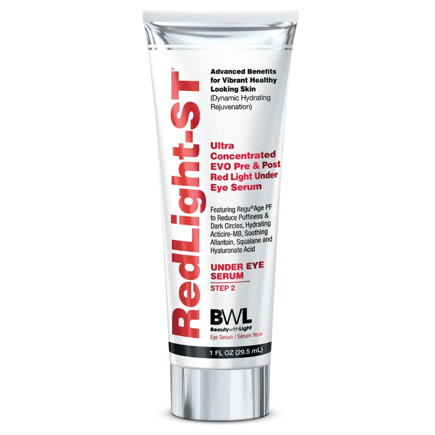 RedLight ST Under Eye Serum 1 fl oz - Ultra Concentrated Hydrating Formula with Hyaluronic Acid, Squalane, and Peptides for Puffiness and Dark Circles Beauty & Personal Care BWL