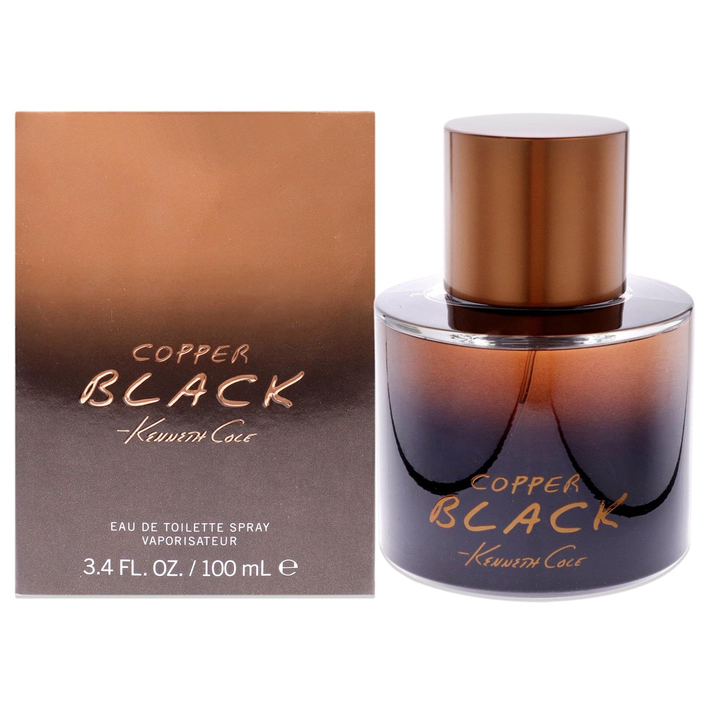 Kenneth Cole Copper Black Eau de Toilette Spray for Men, 3.4 Fl Oz Beauty & Personal Care Kenneth Cole