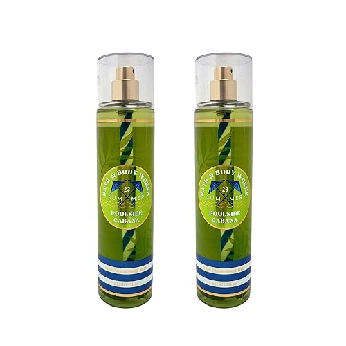 Bath & Body Works Fragrance Mist 2-Pack 8oz Each (Poolside Cabana) Beauty & Personal Care Bath & Body Works