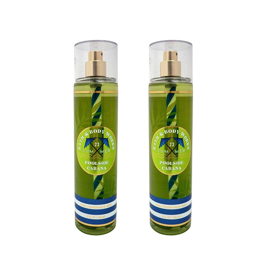 Bath & Body Works Fragrance Mist 2-Pack 8oz Each (Poolside Cabana) Beauty & Personal Care Bath & Body Works