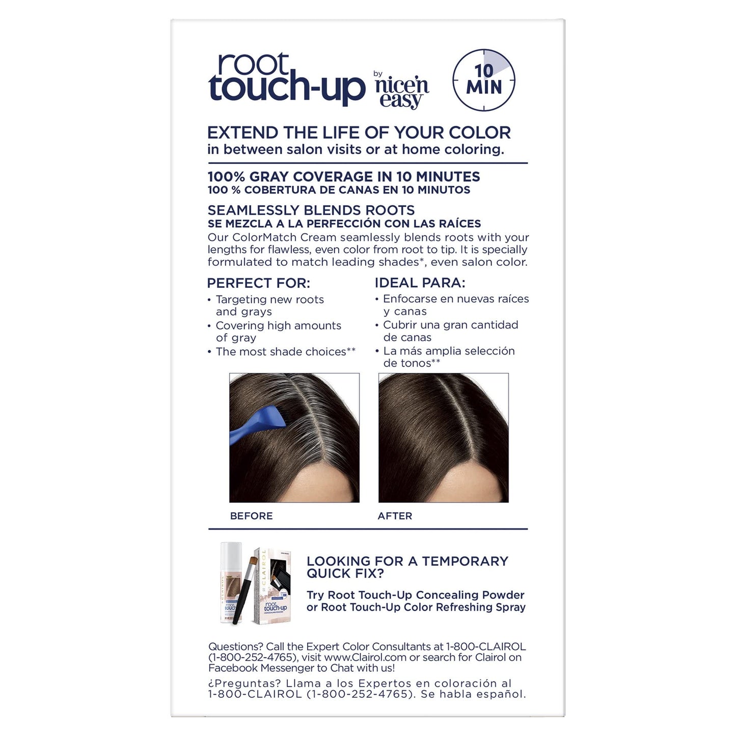 Clairol Permanent Root Touch-Up, 003 Black [pack of 2] ,1 ea Beauty & Personal Care Clairol