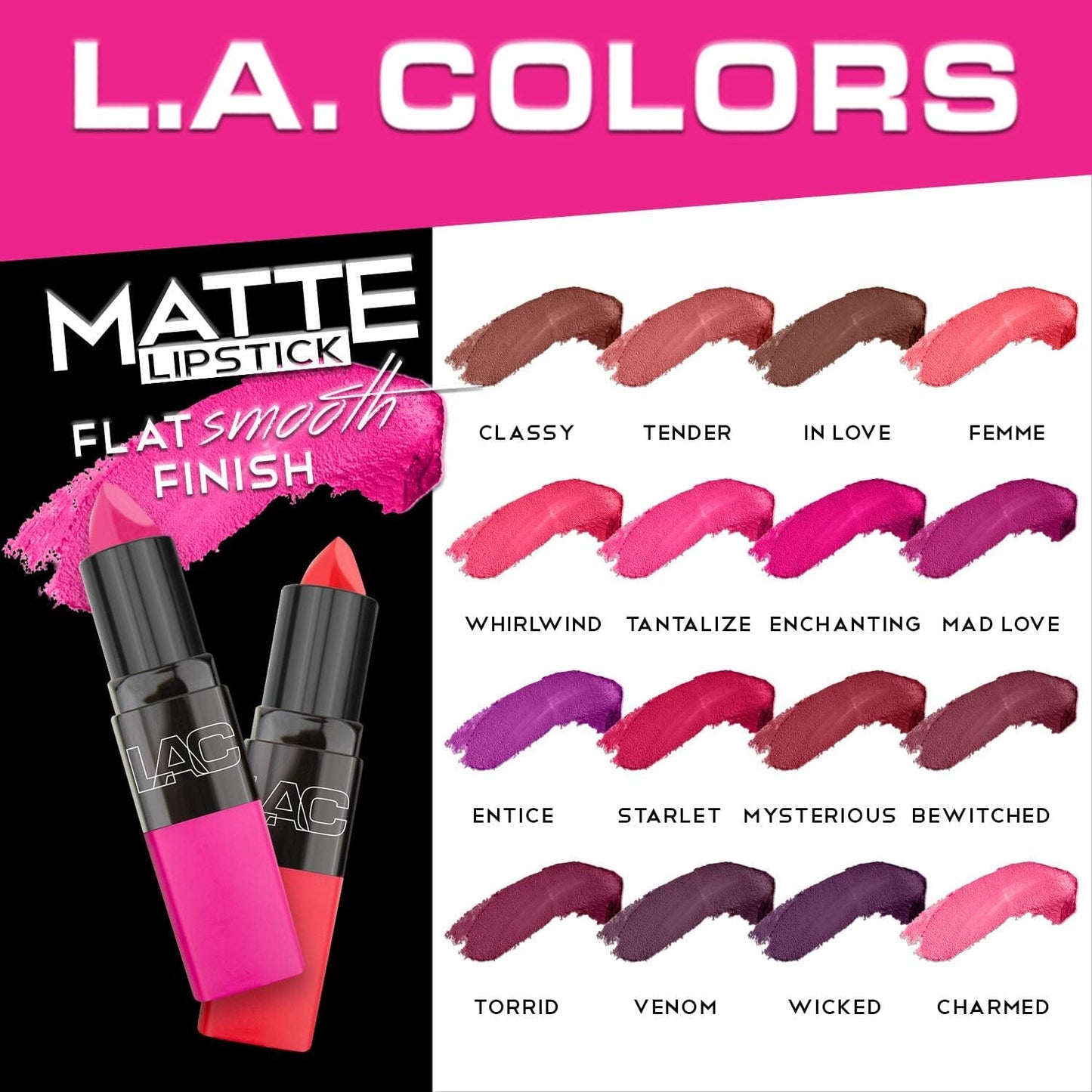 L.A. COLORS Matte Lipstick, Classy CML461 Beauty & Personal Care L.A. COLORS
