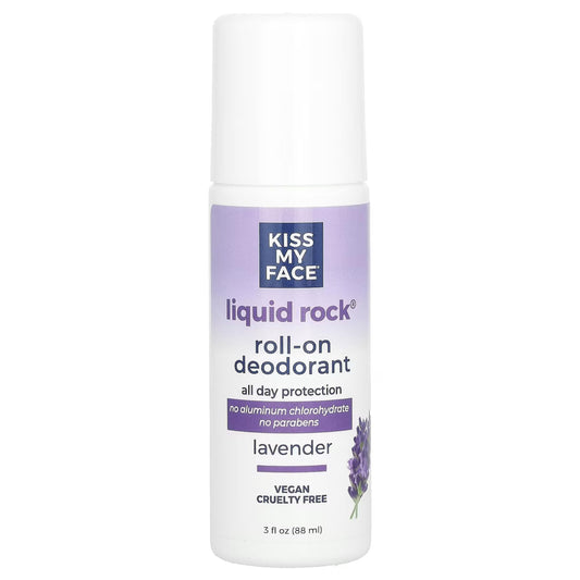 Kiss My Face Liquid Rock Deodorant Roll-On, Lavender 3 oz (Pack of 3) Beauty and Personal Care Kiss My Face