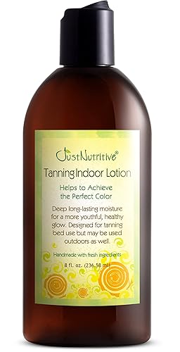 Just Nutritive Indoor Tanning Lotion | Natural Tanning Bed Moisturizer to Accelerate, Extend & Maintain Tan | With Aloe, Coffee, Papaya & Vitamin E | Beauty & Personal Care Just Nutritive