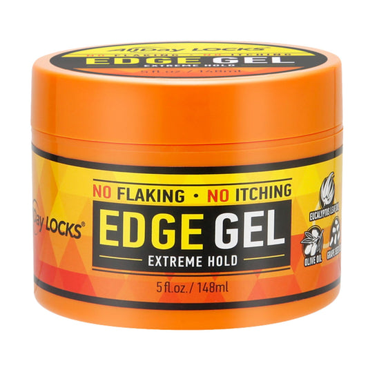 AllDay Locks Edge Gel (5 oz) | Extreme Hold, Moisturizing Edge Control Smoother | Eucalyptus, Rosemary, Olive Oil | No Frizz, Flakes, or Grease | Beauty & Personal Care AllDay Locks