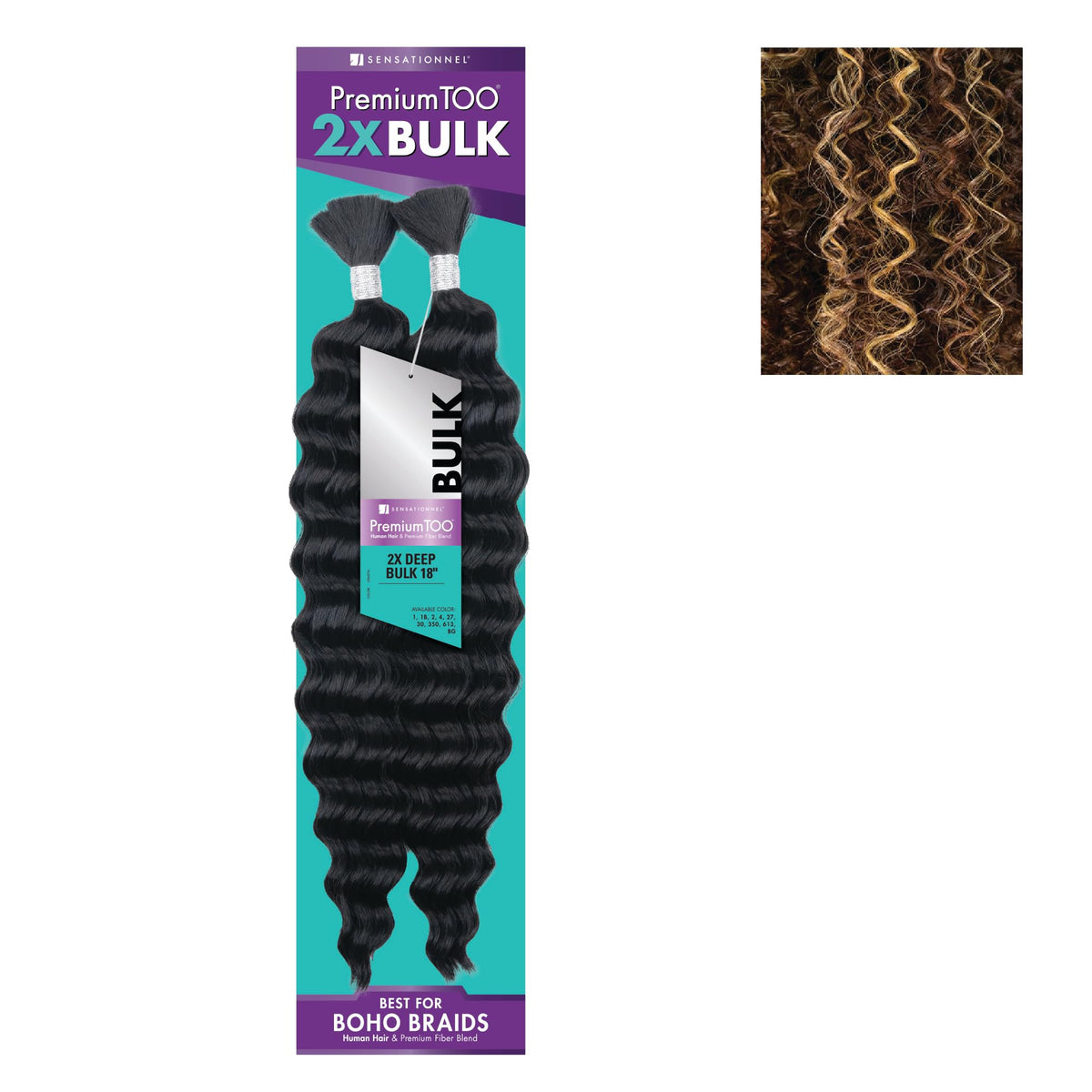 Sensationnel PremiumToo Bulk Weaving-2X Deep,1 Pack 18 inch, S4/30/613